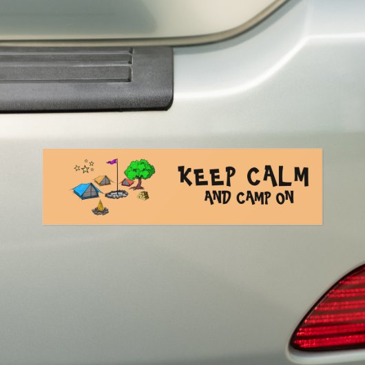 Camping Bumpersticker (Op auto)