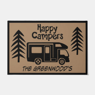 Camping Bus Ontwerp Deurmat, Camping Mat