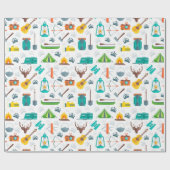 Camping Cadeaupapier (Vlak)