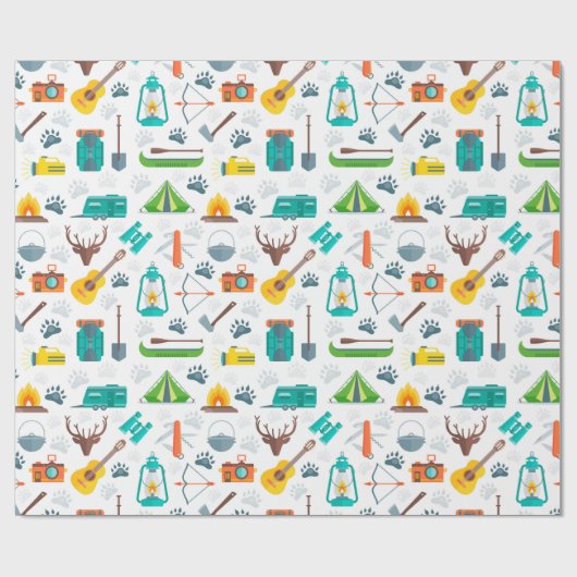 Camping Cadeaupapier (Vlak)