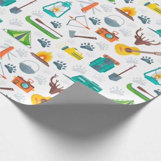 Camping Cadeaupapier (Hoek)