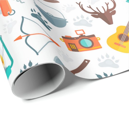 Camping Cadeaupapier (Rol Hoek)