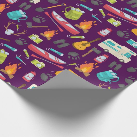 Camping Cadeaupapier (Hoek)