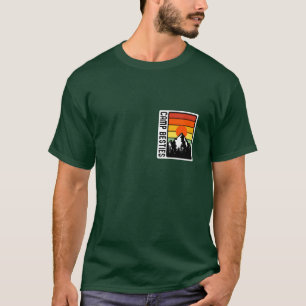 Camping Camp Besties Vintage Retro Zonsondergang c T-shirt