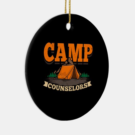 Camping - Camp Counselor Keramisch Ornament (Rechts)