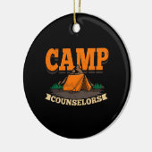 Camping - Camp Counselor Keramisch Ornament (Links)