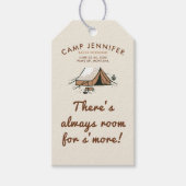 Camping Camp Earthy Bachelorette Smore Cadeau Labe Cadeaulabel (Voorkant)