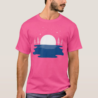 Camping Camp Lover Natuur Design Lake Life T-shirt