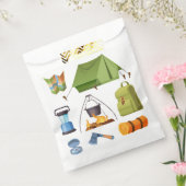 Camping Camp Tent Verjaardagsfeest Bedankzakje (Gezegeld)