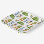 Camping Camp Tent Verjaardagsfeest Papieren Bordje (Gebogen)