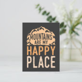 Camping - Camper Berg Geschenken Briefkaart (Staand voorkant)