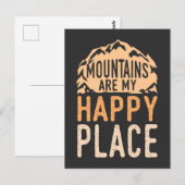 Camping - Camper Berg Geschenken Briefkaart (Voorkant / Achterkant)