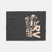 Camping Camper Cadeau Fleece Deken (Voorkant (Horizontaal))