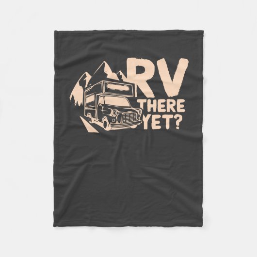 Camping Camper Cadeau Fleece Deken (Voorkant)