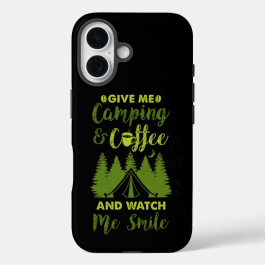 Camping Camper Cadeau Koffie Case-Mate iPhone Case (Achterkant)