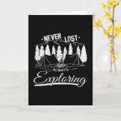 Camping Camper Camp kampvuur Grappig cadeau idee Kaart (Gele Bloem)