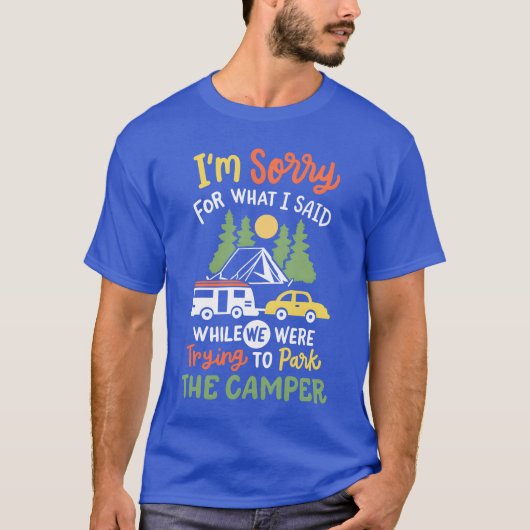 Camping Camper Caravan gezin T-shirt (Voorkant)