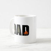 Camping camper en wandelaarster vader koffiemok (Voorkant links)