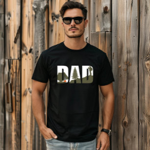 Camping camper en wandelaarster vader t-shirt