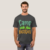 Camping Camper Kampeer leuk T-shirt (Voorkant volledig)