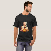 Camping Camper Kampvuur Smores Marshmallow 1 T-shirt (Voorkant volledig)