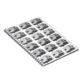  Camping Camper RV Trailer Black White Notitieboek (Rechterzijde)