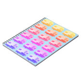 Camping Camper RV Trailer Colorful Notitieboek (Linkerzijde)