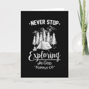 Camping Campfire Camper Camp Grappig cadeau idee Kaart
