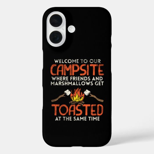 Camping Campfire en Marshmallows Case-Mate iPhone Case (Achterkant)