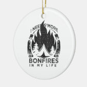 Camping Campfire Gift Keramisch Ornament (Links)