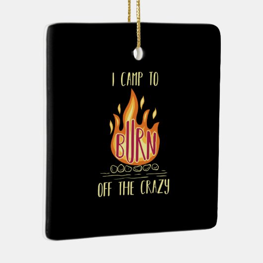 Camping Campfire Gifts Keramisch Ornament (Rechts)