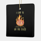 Camping Campfire Gifts Keramisch Ornament (Links)