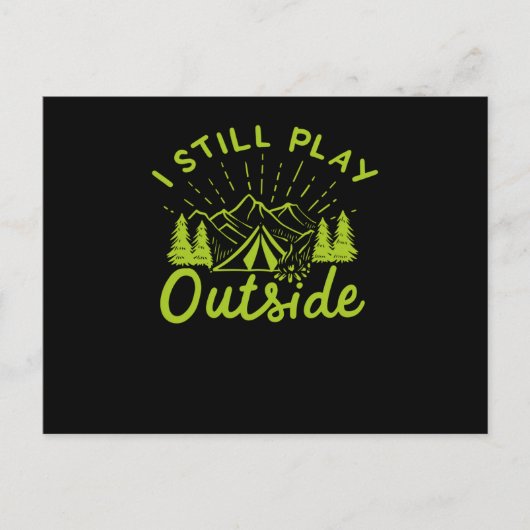 Camping Campfire Tent Briefkaart (Voorkant)