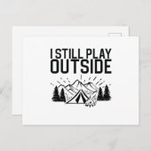 Camping Campfire Tent Briefkaart (Voorkant / Achterkant)