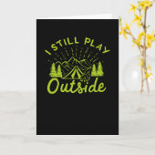 Camping Campfire Tent Kaart (Gele Bloem)