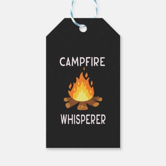 Camping - Campfire whisper Cadeaulabel (Voorkant)