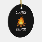 Camping - Campfire whisper Keramisch Ornament (Rechts)
