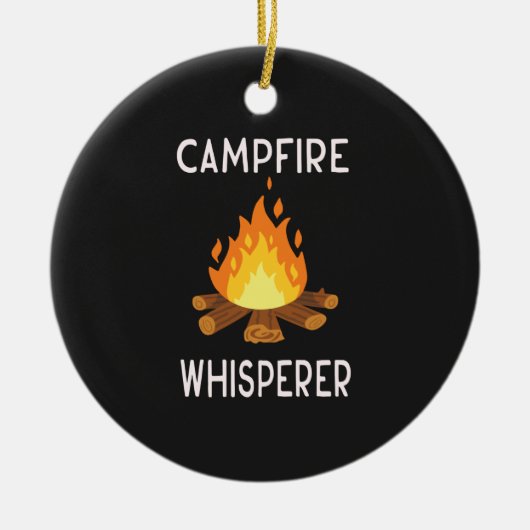Camping - Campfire whisper Keramisch Ornament (Voorkant)