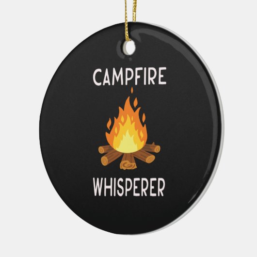 Camping - Campfire whisper Keramisch Ornament (Links)