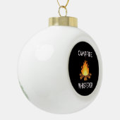 Camping - Campfire whisper Keramische Bal Ornament (Links)