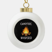 Camping - Campfire whisper Keramische Bal Ornament (Voorkant)