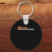 Camping Camping Caravan Rv Trailer Retro  Sleutelhanger (Voorkant)