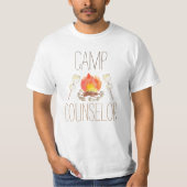 Camping camping conselor verjaardagsfeest shirt (Voorkant)