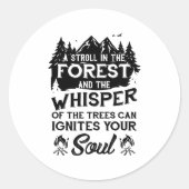 Camping Camping Giften Ronde Sticker (Voorkant)