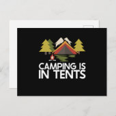 Camping - Camping is in tenten Briefkaart (Voorkant / Achterkant)