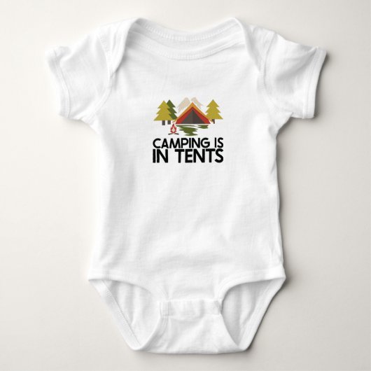 Camping - Camping is in tenten Romper (Voorkant)