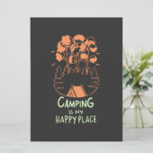 Camping - Camping is mijn gelukkige plaats (Staand voorkant)