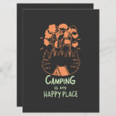 Camping - Camping is mijn gelukkige plaats (Voorkant / Achterkant)