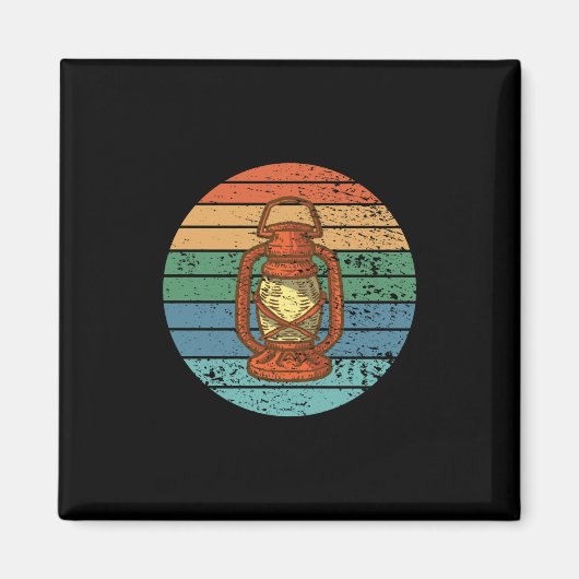 Camping - Camping Lantern Magneet (Voorkant)