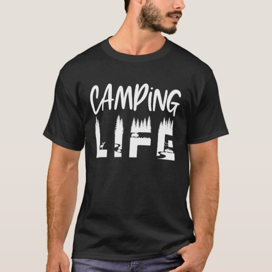 Camping Camping Outdoor T-shirt (Voorkant)